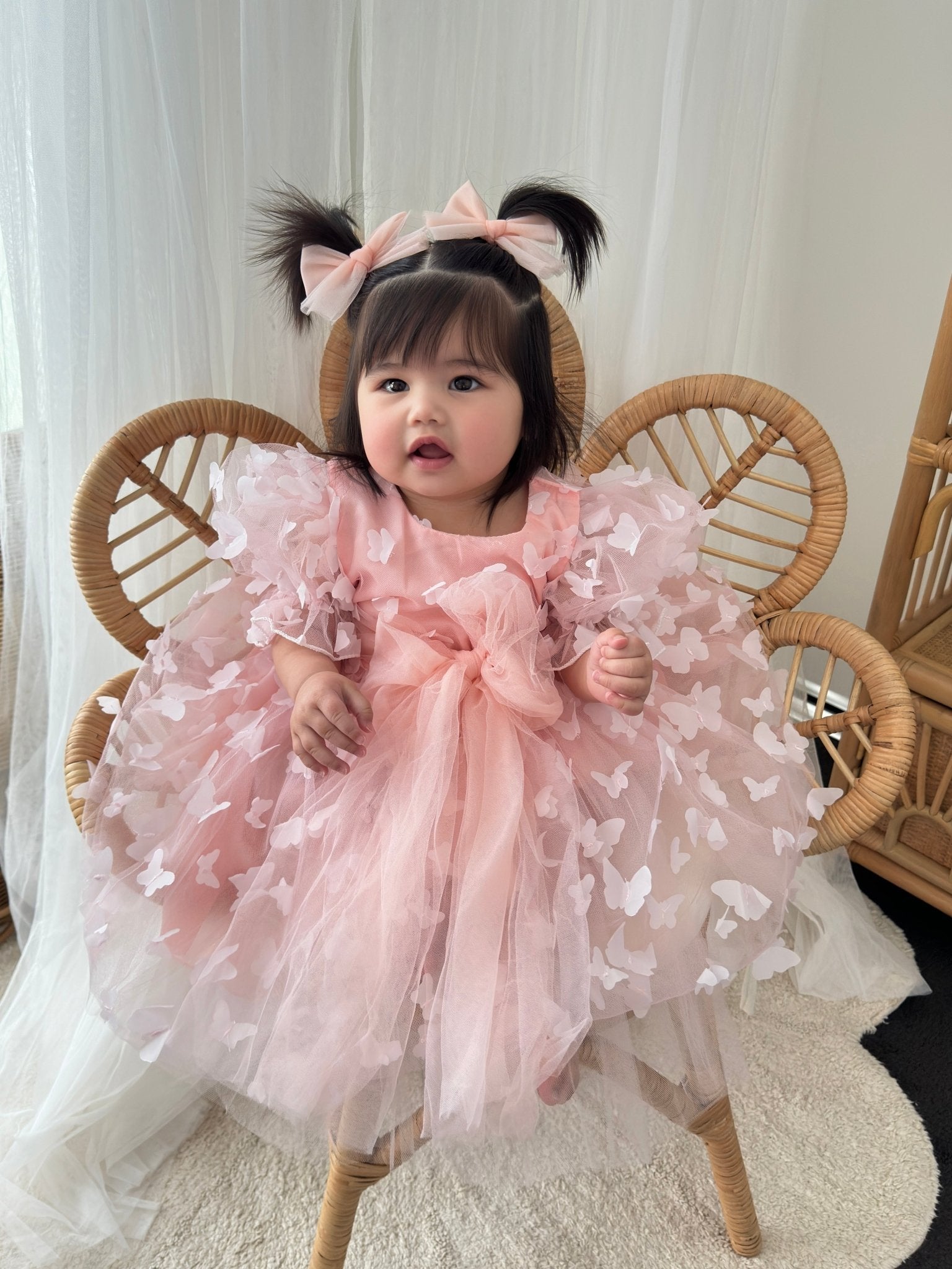 Baby pink tulle dress best sale