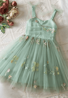 Load image into Gallery viewer, Birthday Tulle Frill Dress - Mint Floral - Fox Baby &amp; Co
