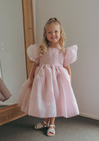 Load image into Gallery viewer, Flowergirl Kids Bonnie Puff Sleeve Party Dress - Dusty Rose (pre order) - Fox Baby &amp; Co
