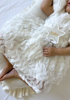 Load image into Gallery viewer, Kids little girls White Ruffle Flowergirl Luxe Party Dress (pre order) - Fox Baby &amp; Co
