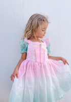 Load image into Gallery viewer, Rainbow Pastel Mermaid Princess Party Dress Costume - Fox Baby &amp; Co
