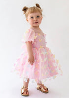 Load image into Gallery viewer, Kids girls Whimsical Butterfly Rainbow Luxe Tulle Dress (pre order) - Fox Baby &amp; Co
