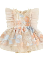 Load image into Gallery viewer, Baby Girls Flora Floral Tutu Lace Romper - Cream - Fox Baby &amp; Co
