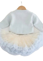 Load image into Gallery viewer, Sparkle Heart Knitted Cardigan &amp; Tulle Tutu - Blue (pre order) - Fox Baby &amp; Co
