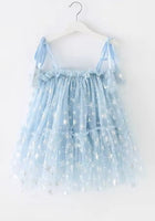 Load image into Gallery viewer, Sparkle Snow Princess Kids little Girls Tulle Dress - Blue - Fox Baby &amp; Co
