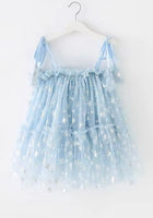 Load image into Gallery viewer, Sparkle Snow Princess Kids little Girls Tulle Dress - Blue
