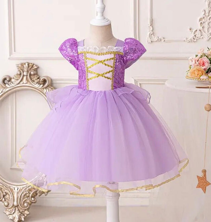 Rapunzel Princess Birthday Luxe Party Dress Costume (pre order) - Fox Baby & Co