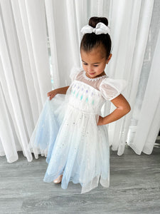 White Snow Princess Birthday Party Dress