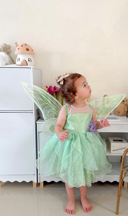 Tinker Fairy Princess Dress & matching Wings - Fox Baby & Co