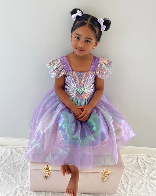 Wonderland Mermaid Princess Birthday Party Dress - Purple - Fox Baby & Co