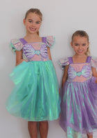 Load image into Gallery viewer, Wonderland Mermaid Princess Birthday Party Dress - Green - Fox Baby &amp; Co
