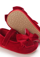 Load image into Gallery viewer, My First Baby Red Velvet Shoes (pre order) - Fox Baby &amp; Co
