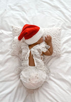 Load image into Gallery viewer, White Christmas Sparkle Frill Romper - Fox Baby &amp; Co
