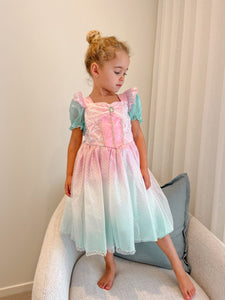 Rainbow Pastel Mermaid Princess Party Dress Costume - Fox Baby & Co