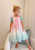 Load image into Gallery viewer, Rainbow Pastel Mermaid Princess Party Dress Costume - Fox Baby &amp; Co
