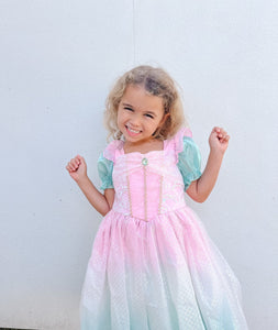 Rainbow Pastel Mermaid Princess Party Dress Costume - Fox Baby & Co