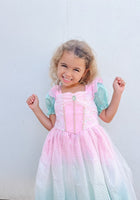 Load image into Gallery viewer, Rainbow Pastel Mermaid Princess Party Dress Costume - Fox Baby &amp; Co
