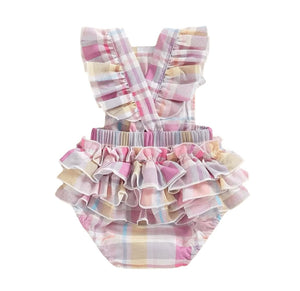 My First Easter Frill Romper & Bow (pre order) - Fox Baby & Co