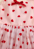 Load image into Gallery viewer, Baby Girl Valentine Tiny Hearts Tutu Romper &amp; Bow (pre order) - Fox Baby &amp; Co
