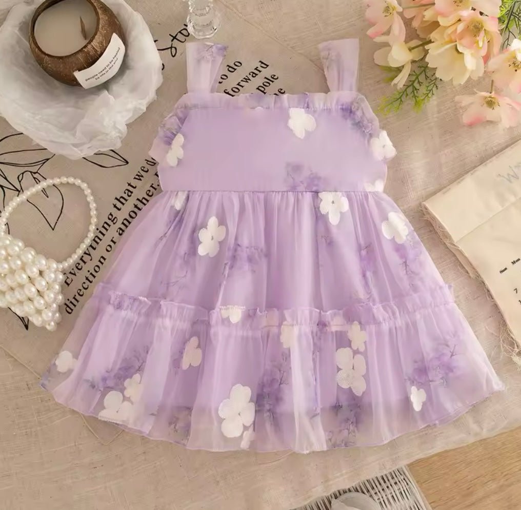 Floral Fields Dress - Purple - Fox Baby & Co