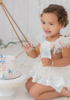 Load image into Gallery viewer, Girls Cake Smash Frill Romper - Fox Baby &amp; Co
