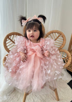 Load image into Gallery viewer, Kids girls Annabella Butterfly Luxe Tulle Dress - Baby Pink - Fox Baby &amp; Co
