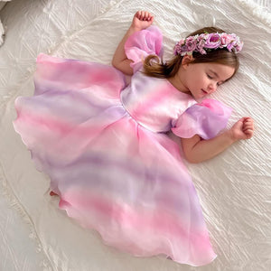 Kids little girls Cotton Candy Luxe Party Dress (pre order) - Fox Baby & Co