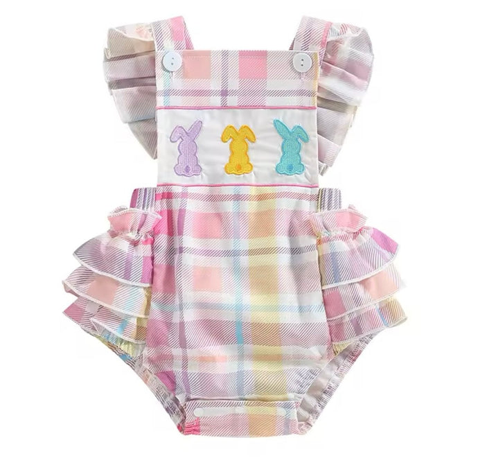 My First Easter Frill Romper & Bow (pre order) - Fox Baby & Co