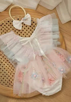 Load image into Gallery viewer, Whimsical Dreamy Butterfly Romper &amp; Bow Headband (pre order) - Fox Baby &amp; Co
