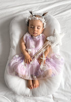 Load image into Gallery viewer, Bella Garden Floral Tulle Birthday Dress - lilac - Fox Baby &amp; Co
