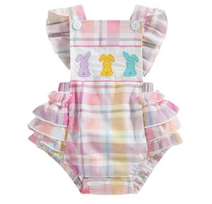 My First Easter Frill Romper & Bow (pre order) - Fox Baby & Co