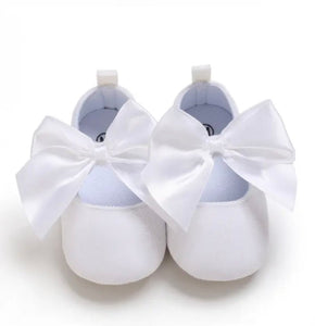 My First Baby Big Bow White Shoes - Fox Baby & Co