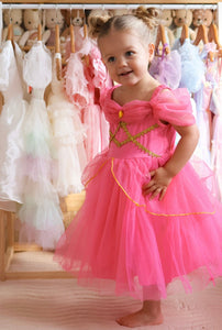 Pink Aurora Princess Luxe Birthday Party Dress Costume - Fox Baby & Co