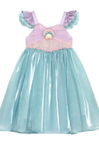 Load image into Gallery viewer, Seashell Mermaid Girls Birthday Party Dress - Fox Baby &amp; Co
