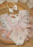 Load image into Gallery viewer, Whimsical Dreamy Butterfly Romper &amp; Bow Headband (pre order) - Fox Baby &amp; Co
