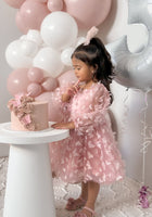 Load image into Gallery viewer, Madelyn Butterfly Luxe Little Girls Tulle Dress - Dusty Rose - Fox Baby &amp; Co
