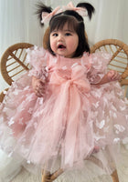 Load image into Gallery viewer, Kids girls Annabella Butterfly Luxe Tulle Dress - Baby Pink - Fox Baby &amp; Co
