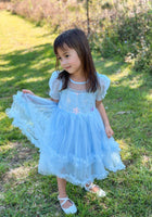 Load image into Gallery viewer, Snow Sapphire Princess Party Dress - Fox Baby &amp; Co
