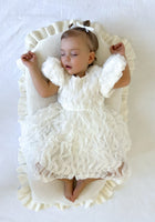 Load image into Gallery viewer, Kids little girls White Ruffle Flowergirl Luxe Party Dress (pre order) - Fox Baby &amp; Co
