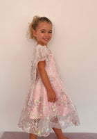 Load image into Gallery viewer, Enchanted Mermaid Sequins Luxe Tulle Dress - Pink (preorder) - Fox Baby &amp; Co
