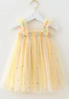 Load image into Gallery viewer, Kids little girls Arabella Tulle Fairy Birthday Dress - Lemon Rainbow - Fox Baby &amp; Co
