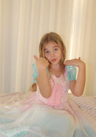 Load image into Gallery viewer, Rainbow Pastel Mermaid Princess Party Dress Costume - Fox Baby &amp; Co
