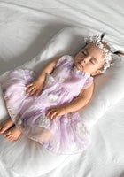 Load image into Gallery viewer, Bella Garden Floral Tulle Birthday Dress - lilac - Fox Baby &amp; Co
