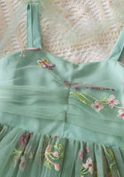 Load image into Gallery viewer, Birthday Tulle Frill Dress - Mint Floral - Fox Baby &amp; Co
