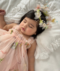 Arabella Garden Floral Tulle Birthday Dress - Pink - Fox Baby & Co