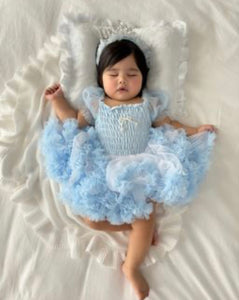 Kids little girls Ballerina Princess Tutu Dress - Blue - Fox Baby & Co