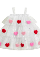 Load image into Gallery viewer, Baby Girl My Valentine Heart Tulle Dress - White (pre order) - Fox Baby &amp; Co
