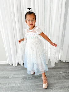 White Snow Princess Birthday Party Dress