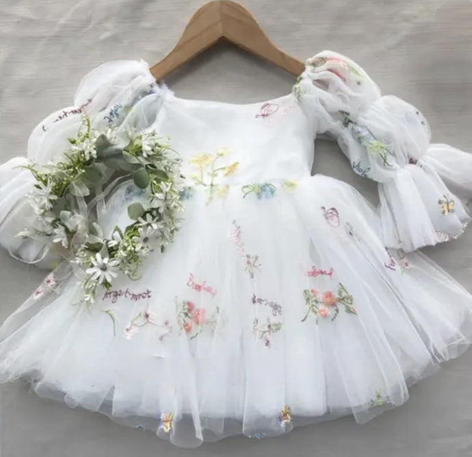 Fairy Wonderland Long Sleeve Luxe Tulle Dress (pre order) - Fox Baby & Co