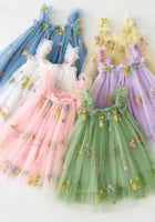 Load image into Gallery viewer, Arabella Garden Floral Tulle Birthday Dress - lilac - Fox Baby &amp; Co
